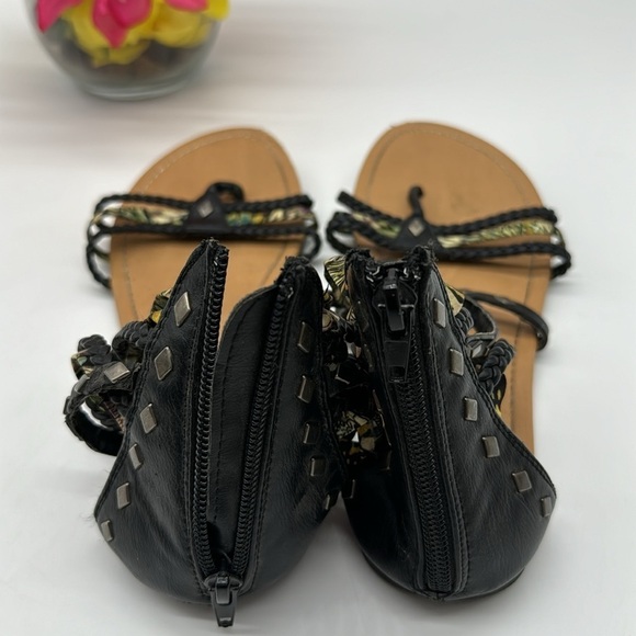 Call It Spring Black Gladiator Sandal Size 9 MCS5981C - Picture 3 of 7